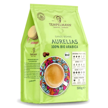 Кофе в зёрнах Tempelmann Aurelias 100% Bio Arabica, 500 г