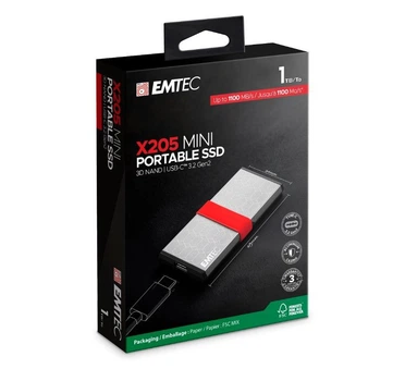 SSD накопичувач EMTEC X205 mini 1TB (ECSSD1TX205)