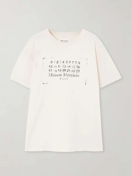 Женская футболка Maison Margiela 00576013_01 Logo Размер S Белый