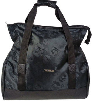 Дорожная Сумка Саквояж 25l Wallaby Черная С Розами (385526)