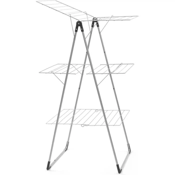 Сушилка для белья трехъярусная напольная Brabantia Drying серая 476648 (00800271)