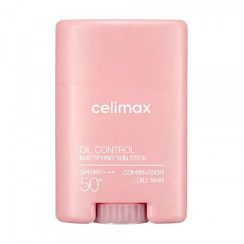 Матирующый солнцезащитный стик для лица Celimax Oil Control Mattifying Sun Stick SPF 50+ PA++++, 19г