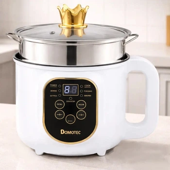 Электрическая кастрюля-пароварка Электрокастрюля DOMOTEC MS-7729 1,8л 2000 Вт Белый