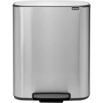 Бак для сміття Brabantia Bo Pedal Bin 60 л сріблястий матовий 211324 (00800909)