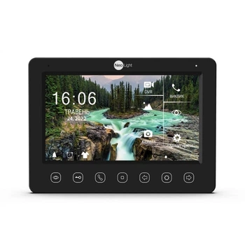 Відеодомофон 7" NeoLight KAPPA+ HD WF Black з детектором руху і записом відео