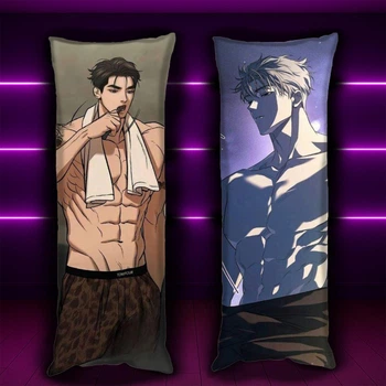 Дакимакура 150х50 см Джу Джэкён Яой Джинкс манхва Yaoi Jinx Mingwa Подушка с наволочкой двусторонняя (0166453)