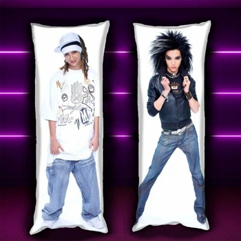 Дакімакура 105х35 см Том і Білл Каулітц Bill Tom Kaulitz гурт To Подушка обіймашка аніме двостороння зі знімною наволочкою (0165232)