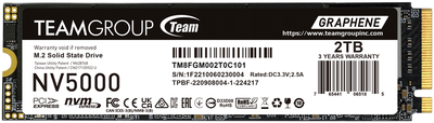 SSD диск Team Group NV5000 2TB NVMe M.2 2280 PCIe 4.0 x4 3D NAND TLC (4711430808543)