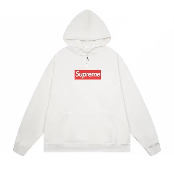 Чоловіче демісезонне худі Supreme з принтом 2XL біле (SUP03)