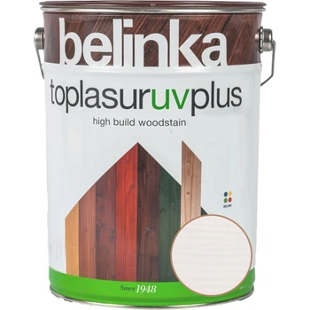 Лазурь для дерева восковая Belinka TopLasur UV+ №11 белая 5 л
