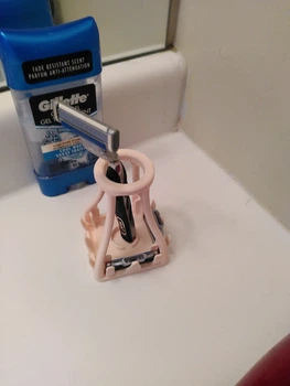 Держатель Для Бритвы Gillette Mach 3 Razor Holder Розовый 9 См 3Д Печать