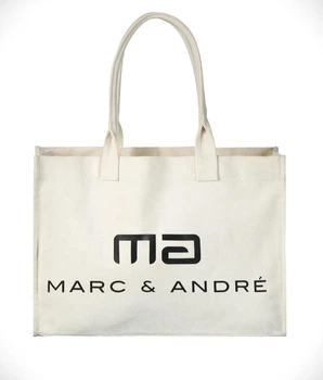 Сумка пляжная Marc&Andre шоппер на молнии Белая BA23-06 Eco Bag