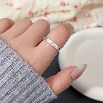 Женское минималистичное кольцо, серебристого цвета, регулируемое MY36780