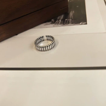 Женское минималистичное кольцо, серебристого цвета, регулируемое J3621