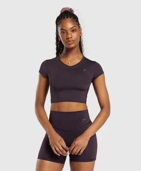 Спортивная майка для фитнеса женская Gymshark 194832 2XS Фиолетовый (2200005144879)