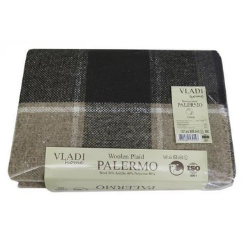 Плед шерстяной Vladi Palermo Влади Палермо 21674 170х210 см коричневый