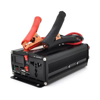 Інвертор напруги POWERMASTER, 24V/220V, 300W з модифікованою синусоїдою, 1 універсальна розетка, клеми (UG-29426)