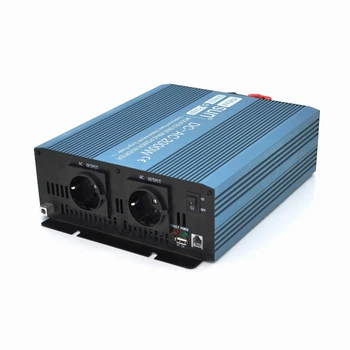 Інвертор напруги Mexxsun MXS-2000, 24V/220V, 2000W з правільною синусоїдою, 2 Shuko, клемні дроти, Q4 (UG-29232)