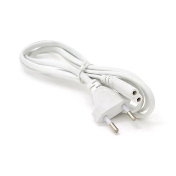 Кабель живлення 1.2m, 0.5mm, PC-184/2 CEE7/16-C7 2 pin (для побутової техніки), White, OEM Q500 (UG-44953)