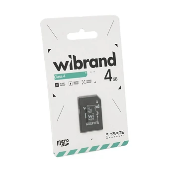 Карта пам'яті Wibrand microSDHC Class 4, 4GB