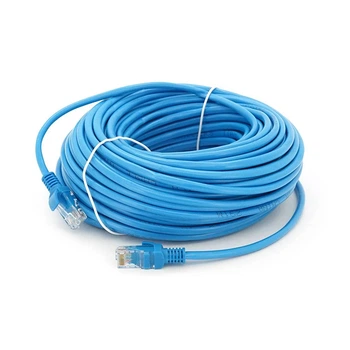 Патч-корд літій RITAR, CCA, UTP, RJ45, Cat.5e, 30m, синій Q50