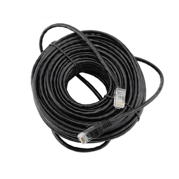 Патч-корд літій RITAR, CCA, UTP, RJ45, Cat.5e, 30m, чорний Q75