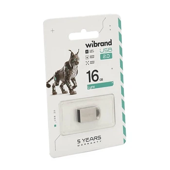 Флеш-накопичувач Mibrand Lynx, USB 2.0, 16GB, Metal Design, Blister