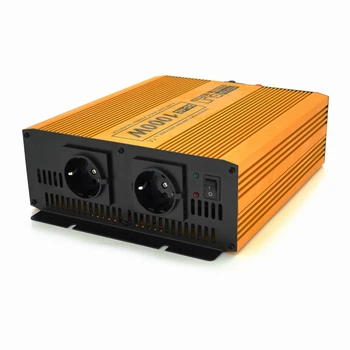Інвертор напруги Mexxsun MXSPSW-1000, 12V/220V, 1000W з правильною синусоїдою, 2 Shuko, клемні дроти, Q4 (UG-29176)