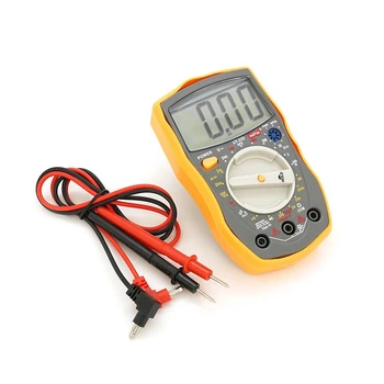 Мультиметр HAOYUE DT-33D Вимірювання: V(AC/DC), A(AC/DC), Ω, hFE, продзвонювання. Функції: тест діодів, підсвічування.