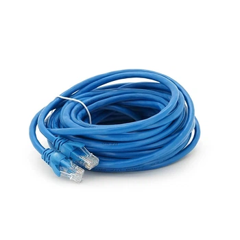 Патч-корд літій RITAR, UTP, RJ45, Cat.6, 10m, синій, Cu (мідь)