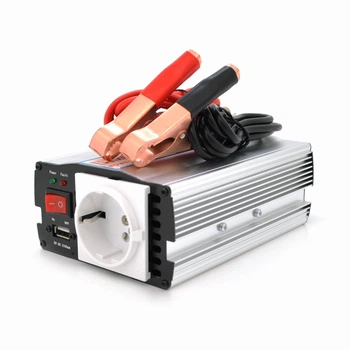 Інвертор напруги Mervesan MRV-15012 (150W), 12/220V, approximated, 1Shuko, клеми + крокодили, Box.Q20 (UG-29171)