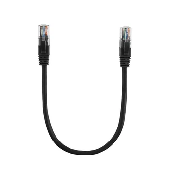 Патч-корд літій RITAR, CCA, UTP, RJ45, Cat.5e, 0,3m, чорний Q1500