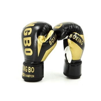 Детские боксерские перчатки CONG BO Champion 6 oz черные