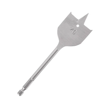 Свердло по дереву пір'яне, 40×150 мм, HEX INTERTOOL (SW-0040)