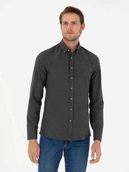 Рубашка мужская Pierre Cardin G021GL004-000-2093579(Antrasit) L Антрацитовая (8683858074915)