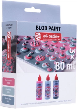 Набір акрилових фарб Talens Art Creation Blob Paint Pink 3 x 80 мл (8712079499334)