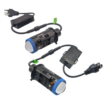 Комплект светодиодных mini линз H4 85W 6000K 17000Lm 9-16V (35866)