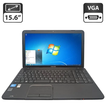 Ноутбук Toshiba Satellite C850 / 15.6" (1366x768) TN / Intel Pentium B980 (2 ядра по 2.4 GHz) / 6 GB DDR3 / 320 GB HDD / Intel HD Graphics / WebCam б/у