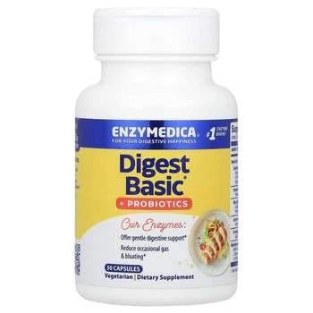 Ферменти та пробіотики Enzymedica (Digest Basic + Probiotics) 30 капсул ENZ13050