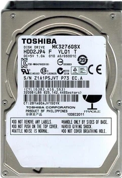 HDD 2.5" 320Gb Toshiba MK3276GSX Sata II 8MB 5400RPM