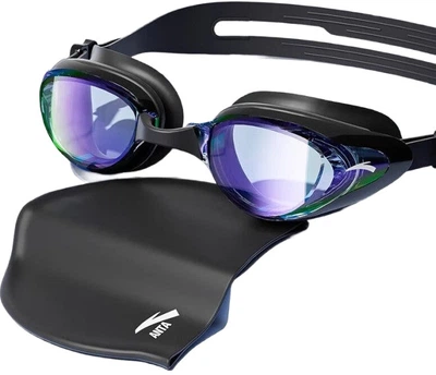 Очки для плавания Anta FOG Unisex Anti-fog для близоруких Черные