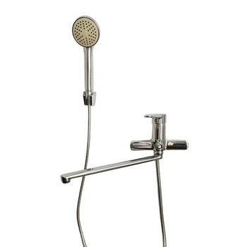 Смеситель для ванны Wezer NKL1-146 однорычажный, хром + ручная лейка