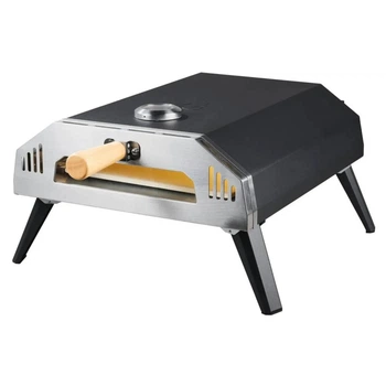 Піч для піци газова GRILLMEISTER 400°C з каменем Cordierite, 4000 Вт, 12″, складні ніжки