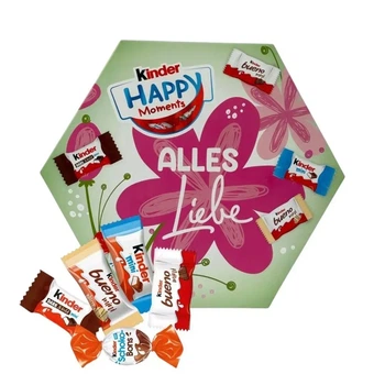 Конфеты Ferrero Kinder Happy Moments Mini Mix Schokolade Весенняя коллекция цветы №1 161 г