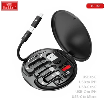 Мультикабель 3 в 1 Lightning + Micro USB + Type-C 2A 1м Earldom EC-148 (771889)