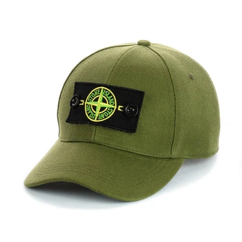 Бейсболка с патчем "Stone Island" оливковый
