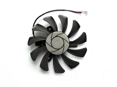 Вентилятор кулер для видеокарты MSI GT 710 730 740 1030 GTX 750 Ti 75 мм 2-pin ONG HUA HA8010H12F-Z (XY-D08010SM HA8010H12B-Z HA8010H12C-Z) кабель 7 см (№108.1)