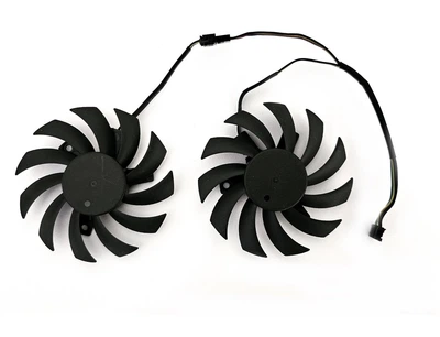 Вентилятор кулер для видеокарты MSI HD 6850 6870 6790 GTX 460 560 ti Twin Frozr PowerLogic PLD08010S12HH (T128010SU) комплект 2 шт (№30.9)