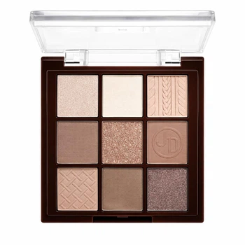 Палитра теней для век Juju Dream Caramel Cocoa (карамельно-шоколадные цвета) 9-Color Eyeshadow Palette 9 г Play Eye Makeup Палетка, тени 9 цветов для макияжа глаз