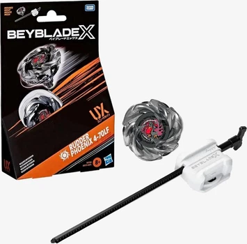 Бейблейд з пусковим пристроєм Hasbro Beyblade X Rudder Phoenix 4-70LF UX (G2739)